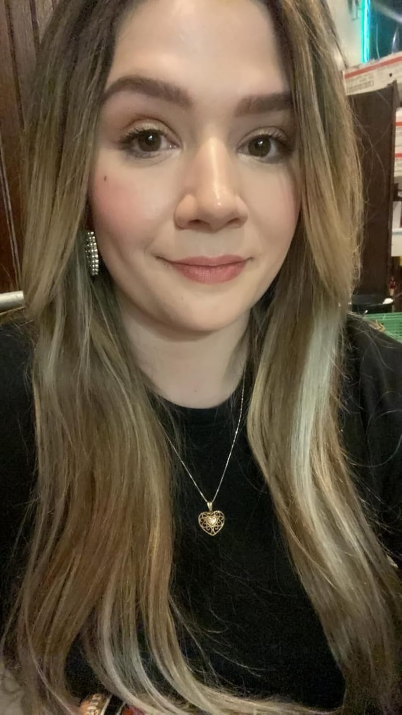 Customer photo review of Virgin Flat Silk Weft Hair Extensions Balayage Brown Mixed Blonde #8/8/613