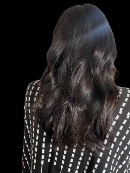 Customer photo review of Balaca - Black Velvet Flunchie