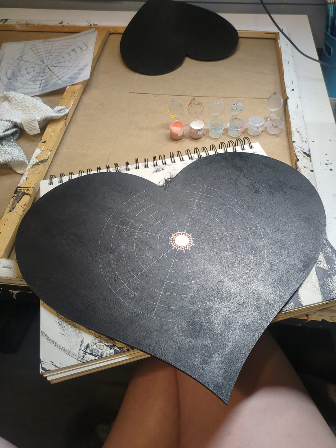 Customer photo review of Unfinished Wood Classic Heart | Valentines Day | Weddings | Craft Cutout | Up to 46"