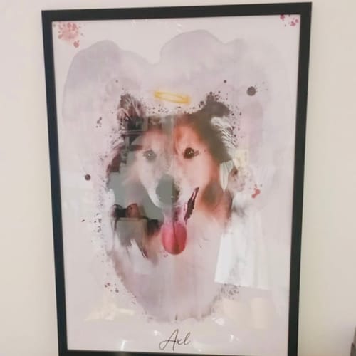 Customer photo review of Πορτραίτο Κατοικίδιου - Νερομπογιά