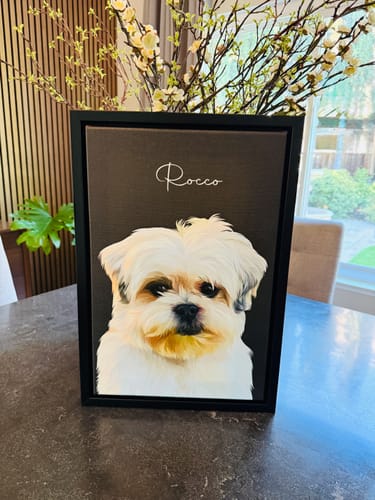 Customer photo review of Pet Art Canvas Wrap