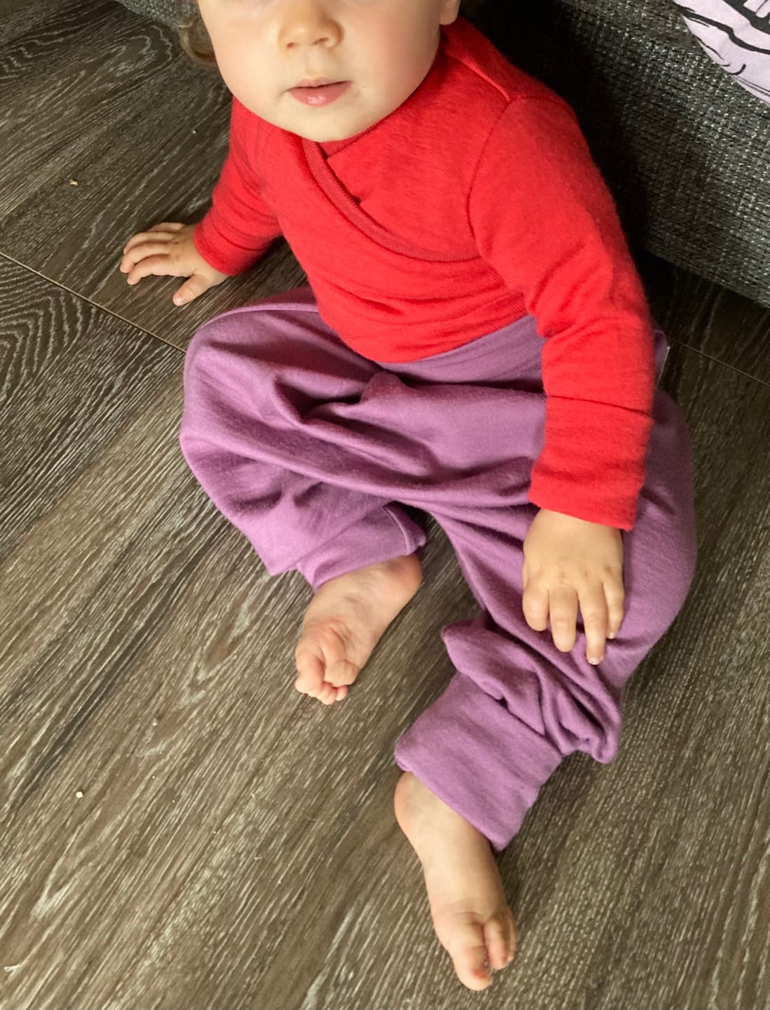 Customer photo review of Everyday Merino Mitwachshose Purpur
