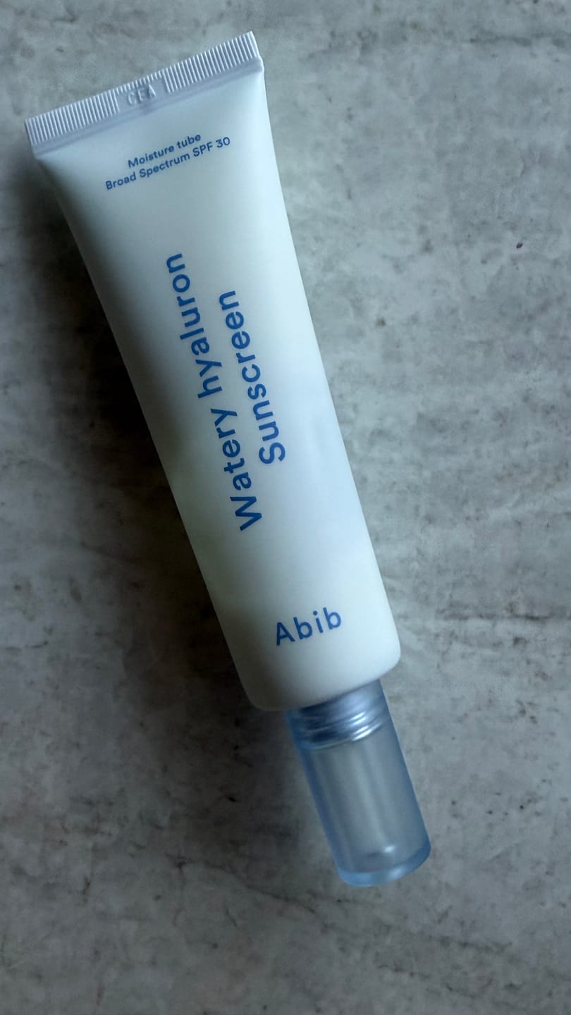 Customer photo review of Watery hyaluron sunscreen Moisture tube