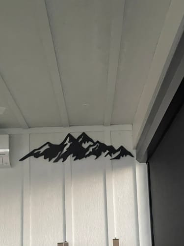 Customer photo review of Mountains - Metal Wall Art