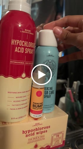 Customer video review of HOCL Skin Healing + PiercingCare Kit