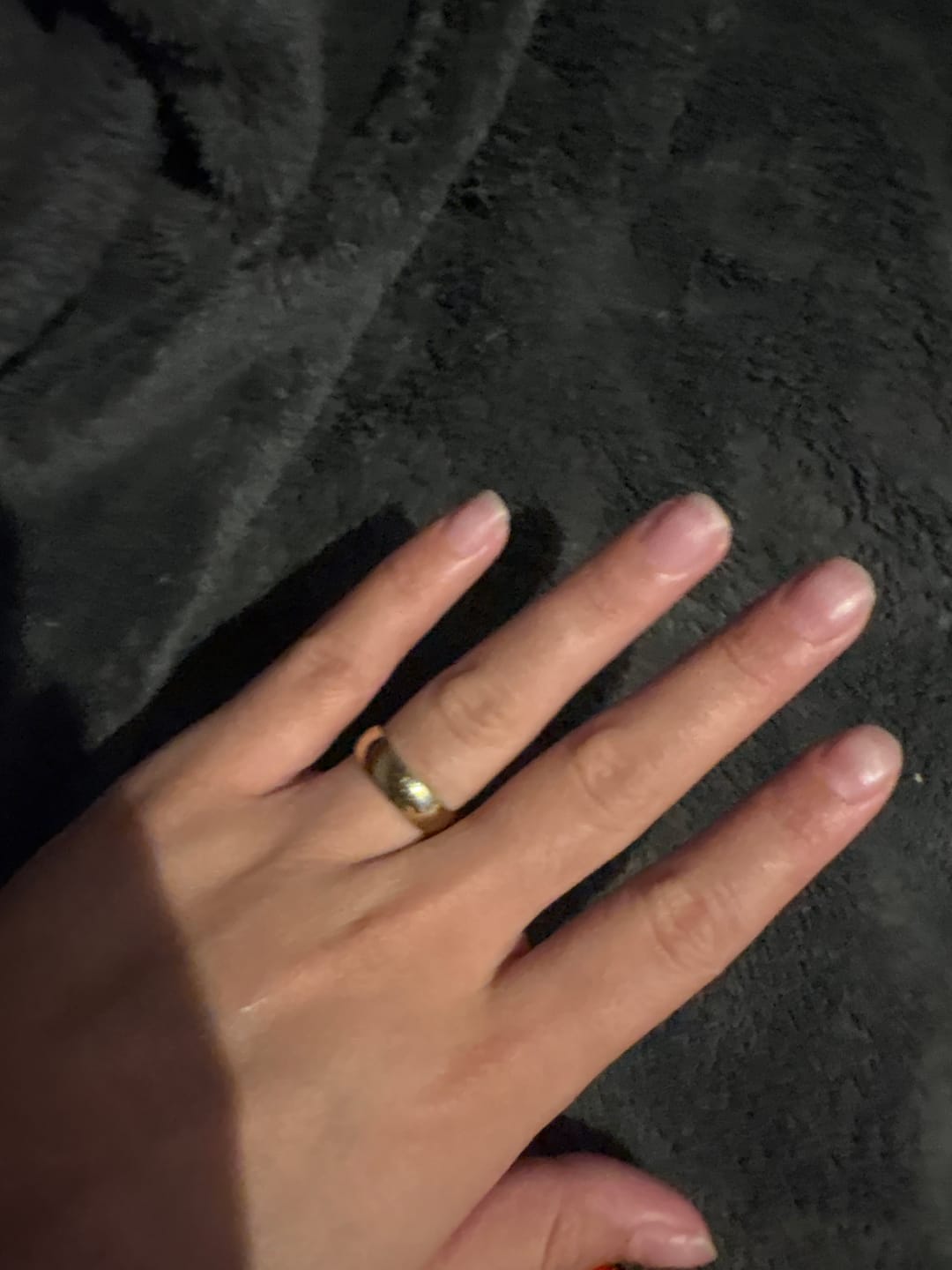 Customer photo review of Simple Band Ring