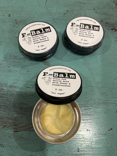 Customer photo review of F-Balm - Premium Anti-aging Tallow Balm - 2 oz.