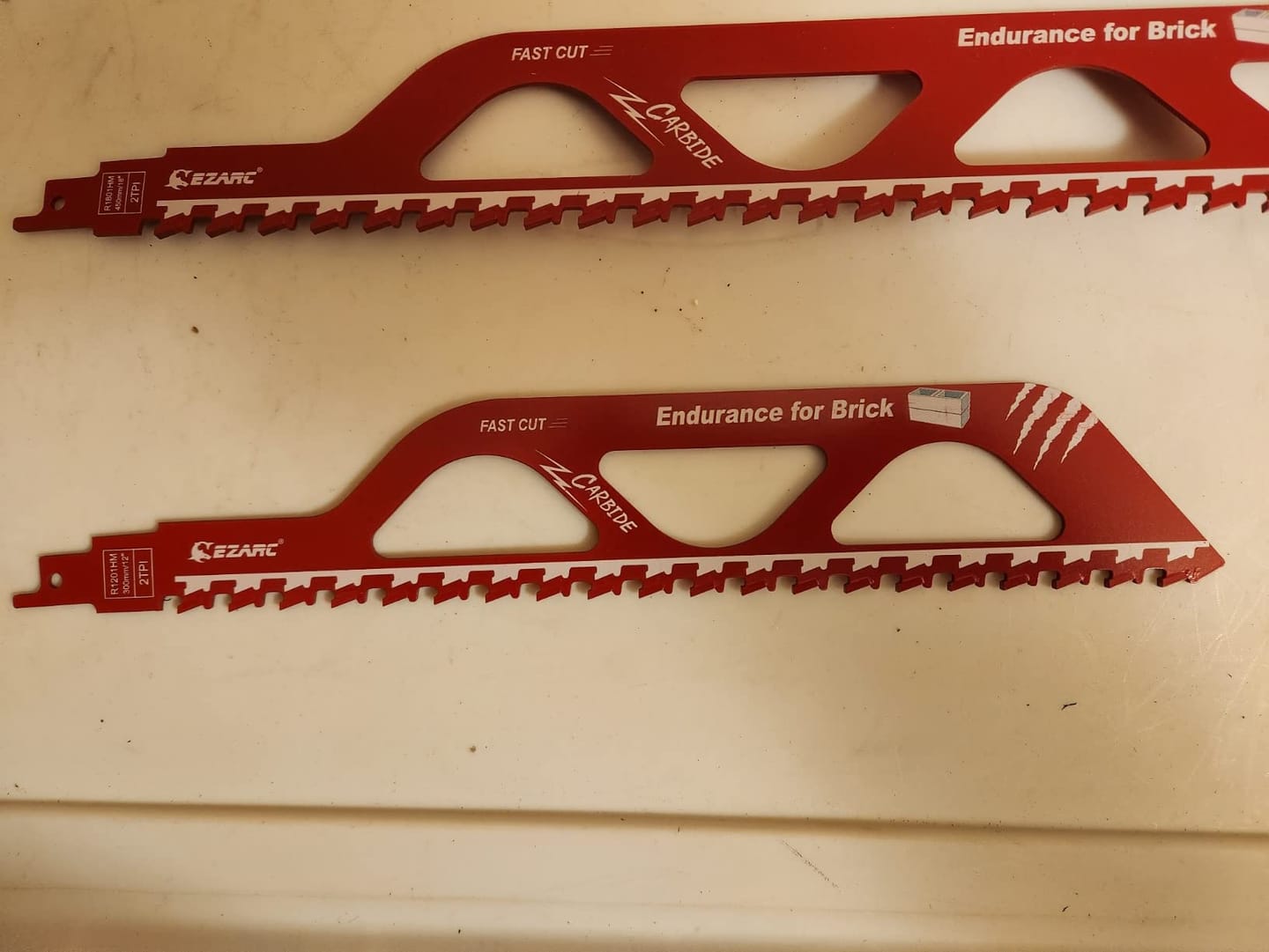 Customer photo review of Brick & Concrete Cutting – Carbide, 12 & 18 in Demolition Reciprocating Saw Blade