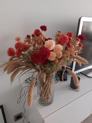 Customer photo review of Zijden Kiku Bloemen - Mix (10 stengels/ 50 bloemhoofdjes)