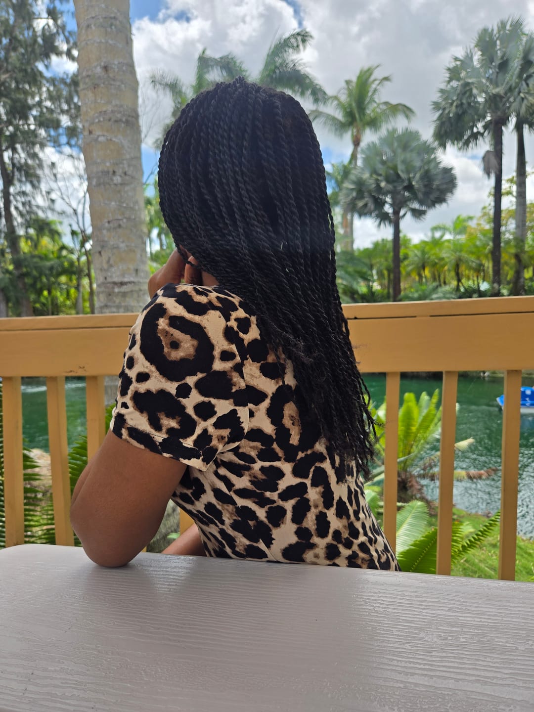 Customer photo review of Infused Ze Oil – Herbal Scalp & Hair Elixir (Growth Oil)