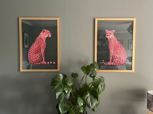 Customer photo review of Pink Cheetah No2 Print