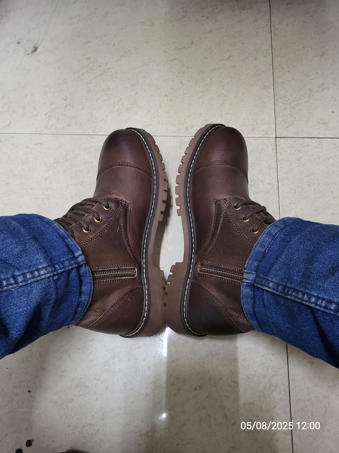 Customer photo review of boots brute mocha