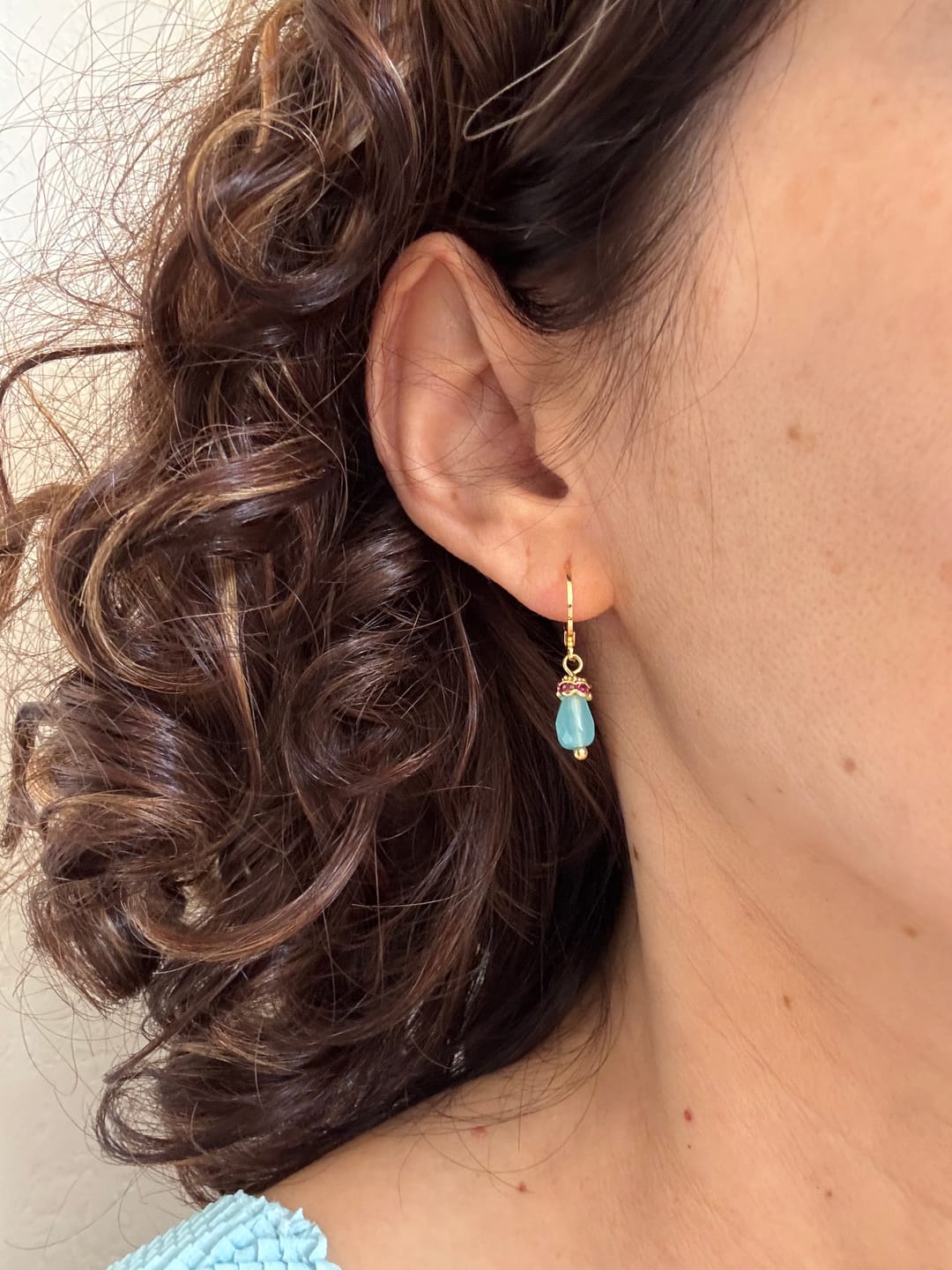 Customer photo review of BOUCLES D OREILLES TAJ- DEHLI