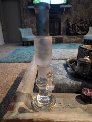 Customer photo review of 14" AFM Glass Tree Perc Glass Freezable Coil Beaker Bong