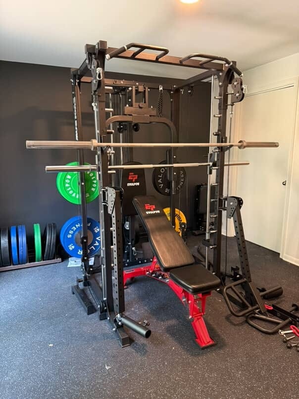Customer photo review of EVOLPOW M2A Brute All-in-One Smith Machine Home Gym