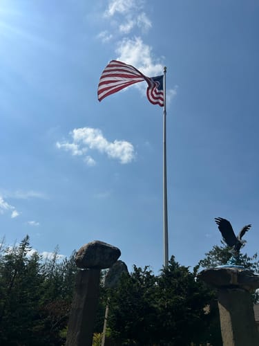 Customer photo review of Ultra Heavy Duty American Flag - 2-ply Polyester - Made In USA