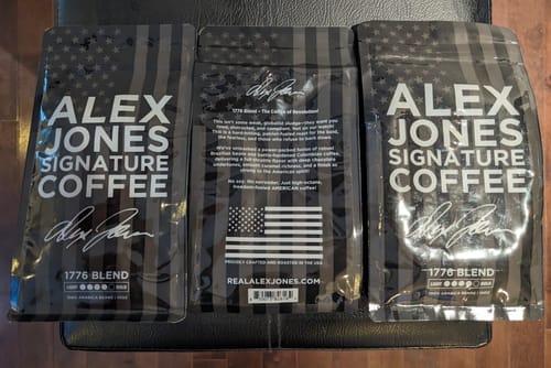 Customer photo review of Alex Jones Signature Coffee - 1776 Blend