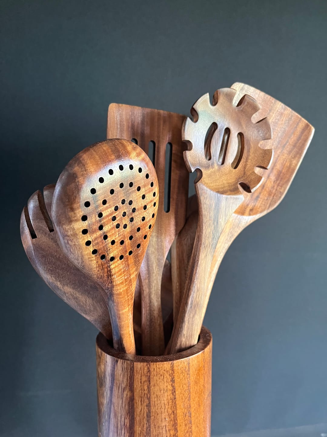 Customer photo review of Wooden Teak Utensils Set - 50% OFF SALE