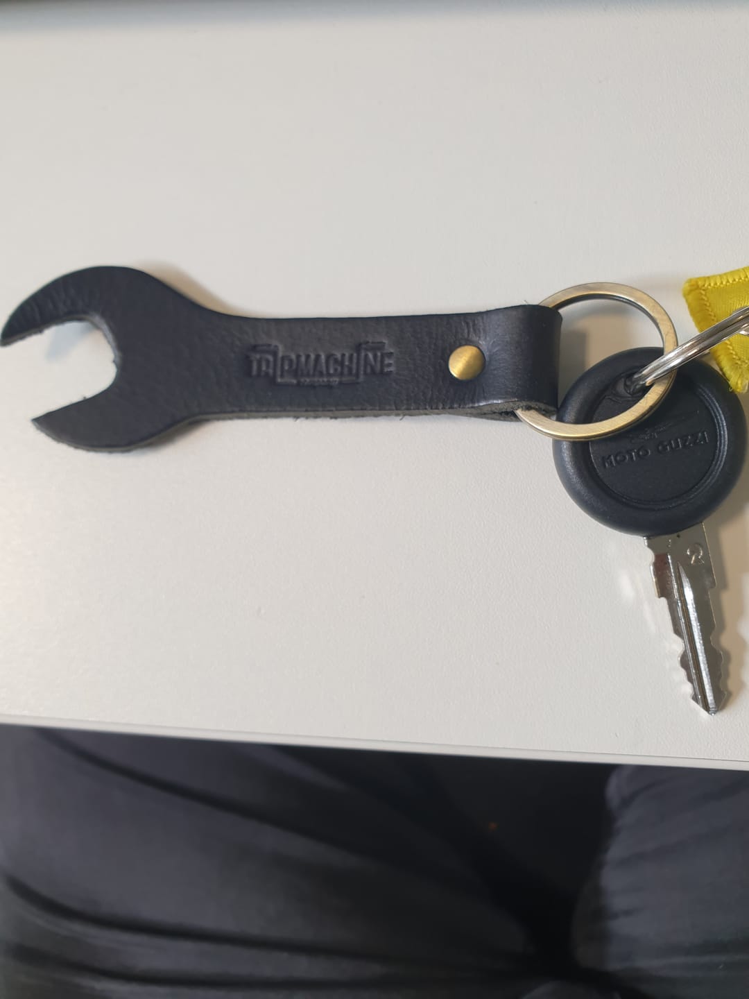 Customer photo review of spanner key ring