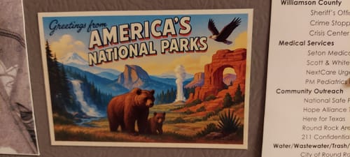 Customer photo review of America's National Parks Postcard Magnet