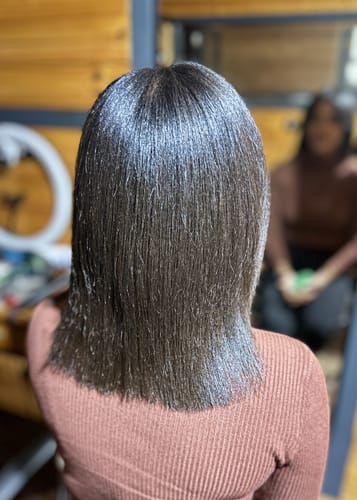 Customer photo review of K18 Leave In Molecular Hair Repair Mask 50ml