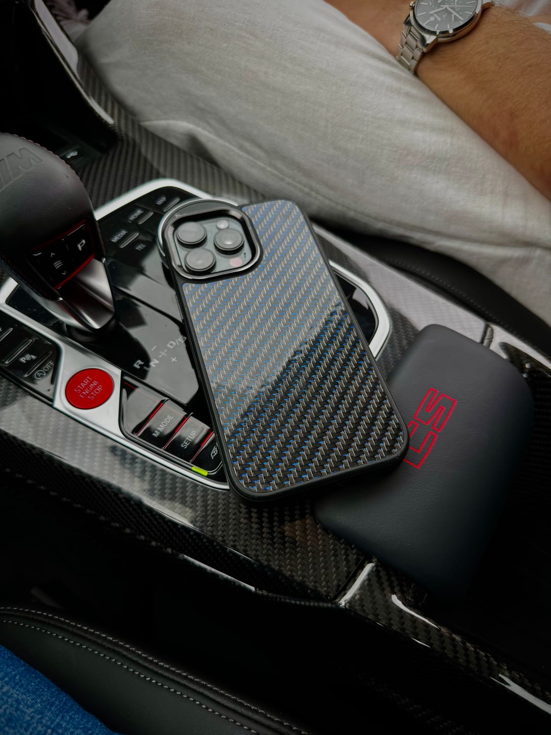 Customer photo review of iPhone Carbon Fiber Phone Case - MagSafe