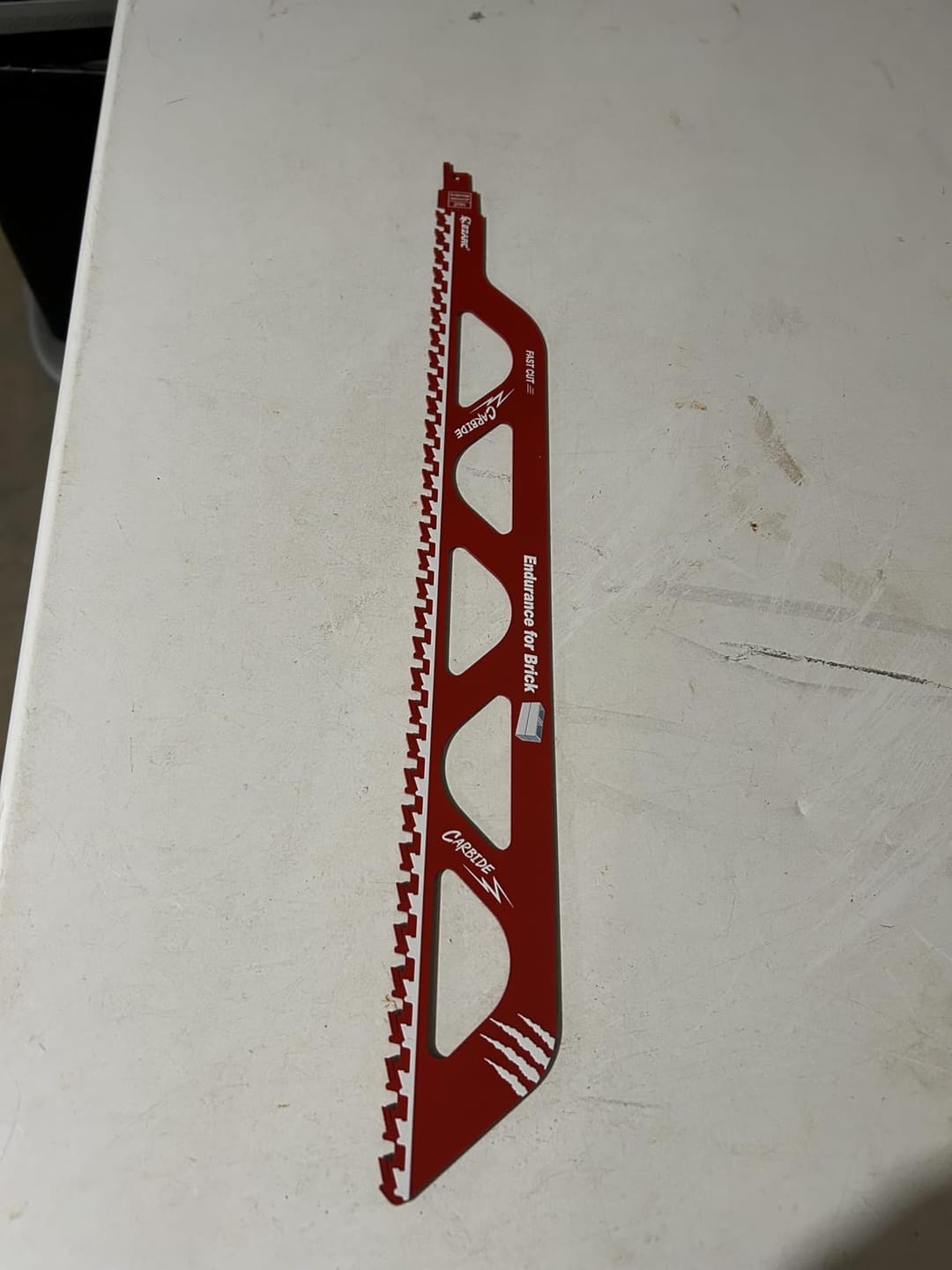 Customer photo review of Brick & Concrete Cutting – Carbide, 12 & 18 in Demolition Reciprocating Saw Blade