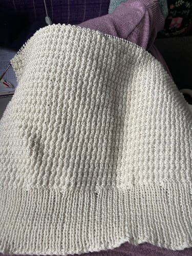 Customer photo review of Ladies' Cotton Premium Knitting Kit - Macaroon