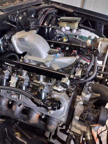 Customer photo review of Fluidworks LS Timing Cover Fuel Regulator Bracket Kit