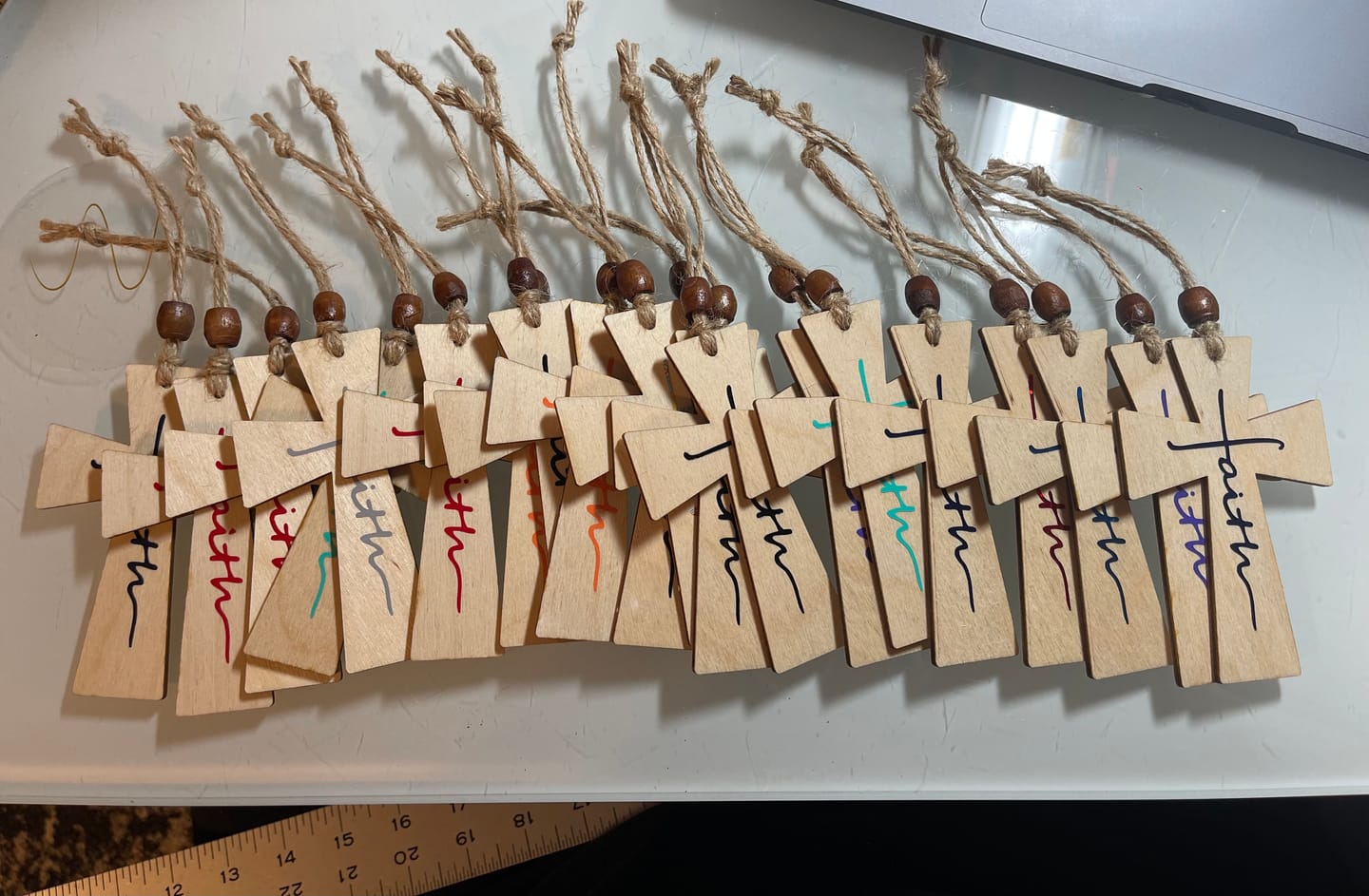 Customer photo review of Unfinished Wood Germanic Cross Shape - Craft - up to 46" DIY