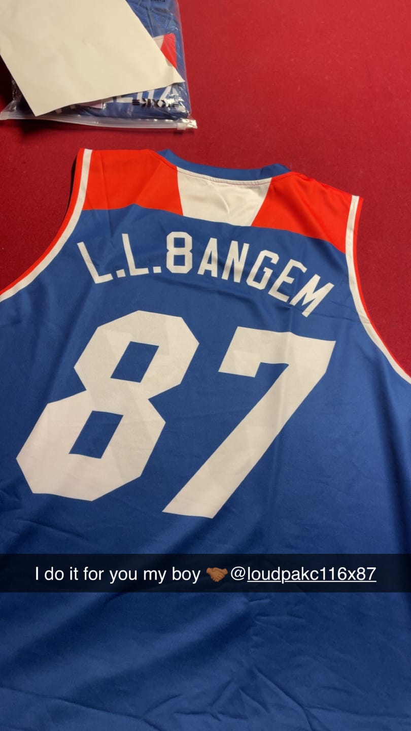 Customer photo review of Custom Navy White Reversible Double Side Tops Basketball Jersey