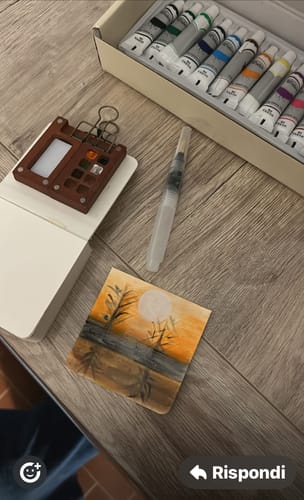 Customer photo review of Mini Kit Acquerelli Tobios