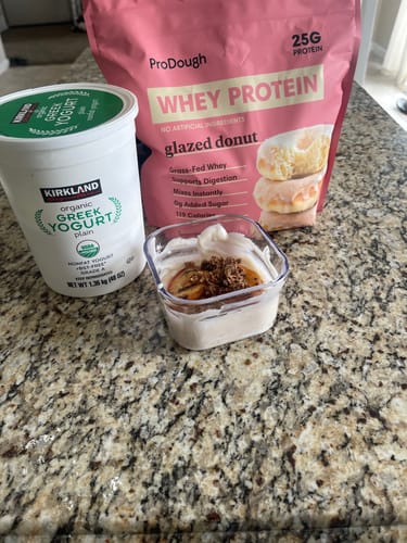 Customer photo review of Gourmet Whey Protein Powders Subscription 20% Saving
