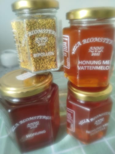 Customer photo review of Sommarens honungspaket – 5 burkar + honungspinne & fri frakt!