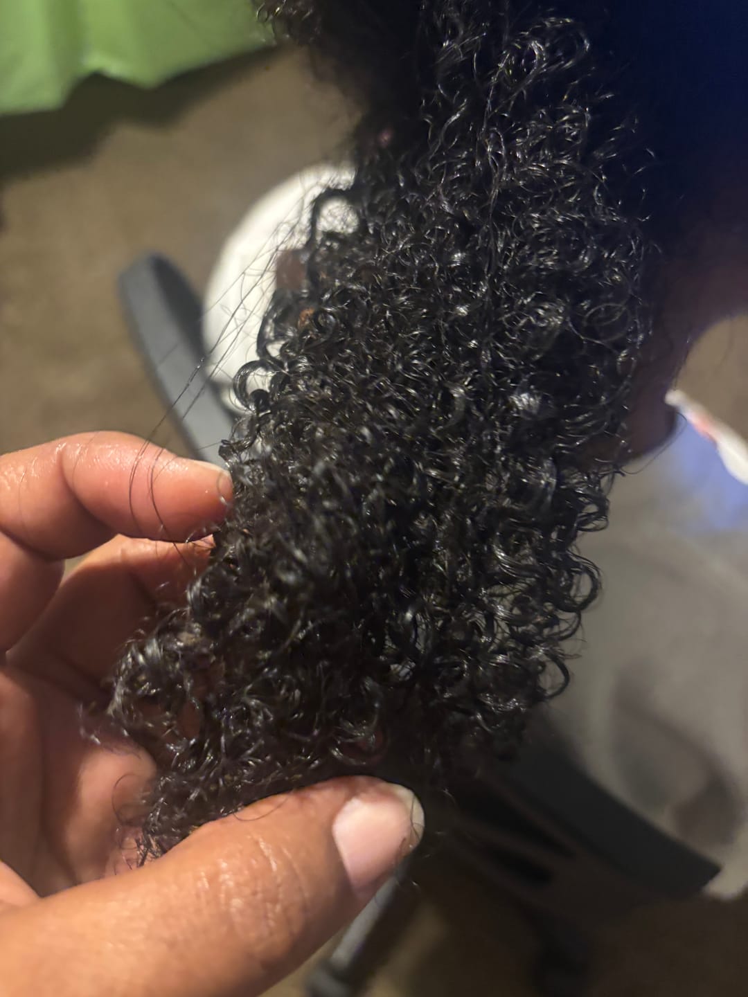 Customer photo review of Natural Hair growth oil & Leave-in conditioner bundle
