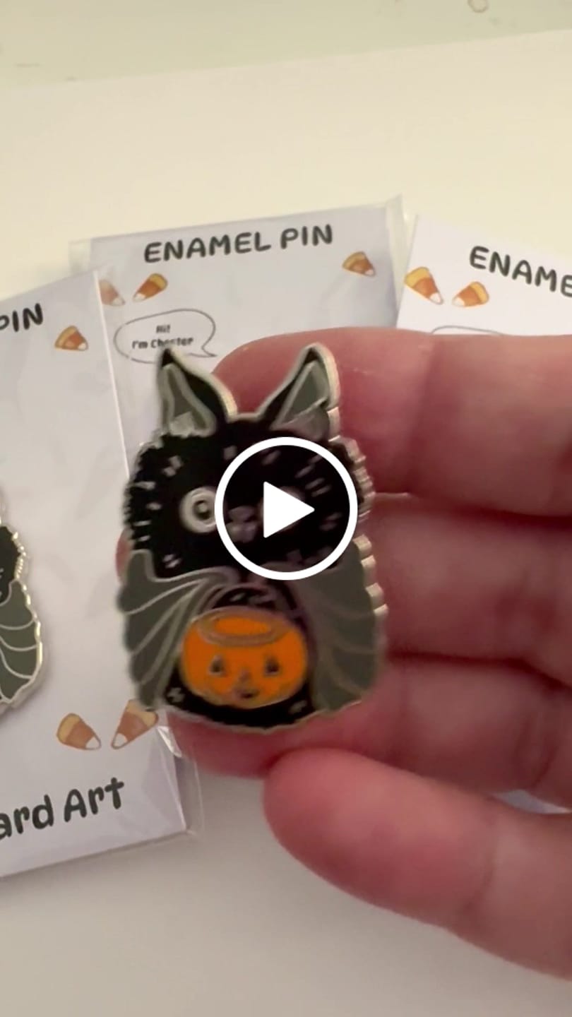 Customer video review of Custom Enamel Pins
