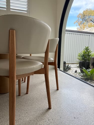 Customer photo review of Groovy Flex Silicone Felt Chair Leg Protectors | Stretchy Edition