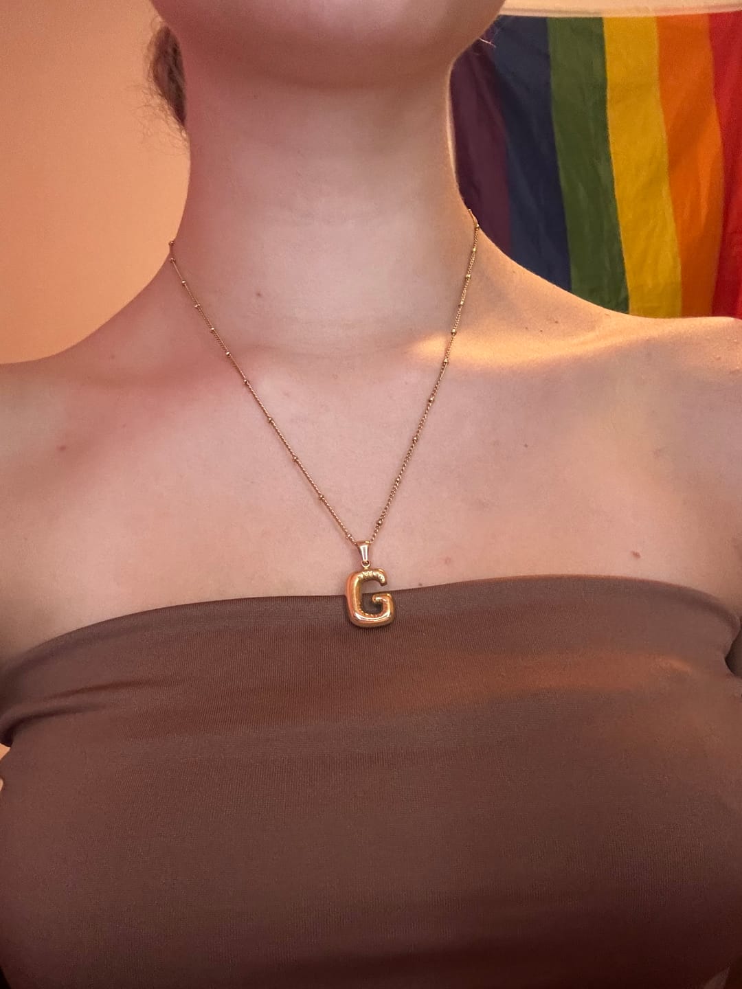 Customer photo review of Alphabet Necklace