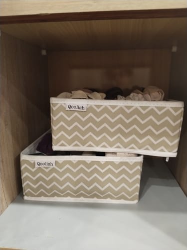 Customer photo review of Qoolish 2-Pack Undergarments Drawer Organizers (Available in 6 Colors)