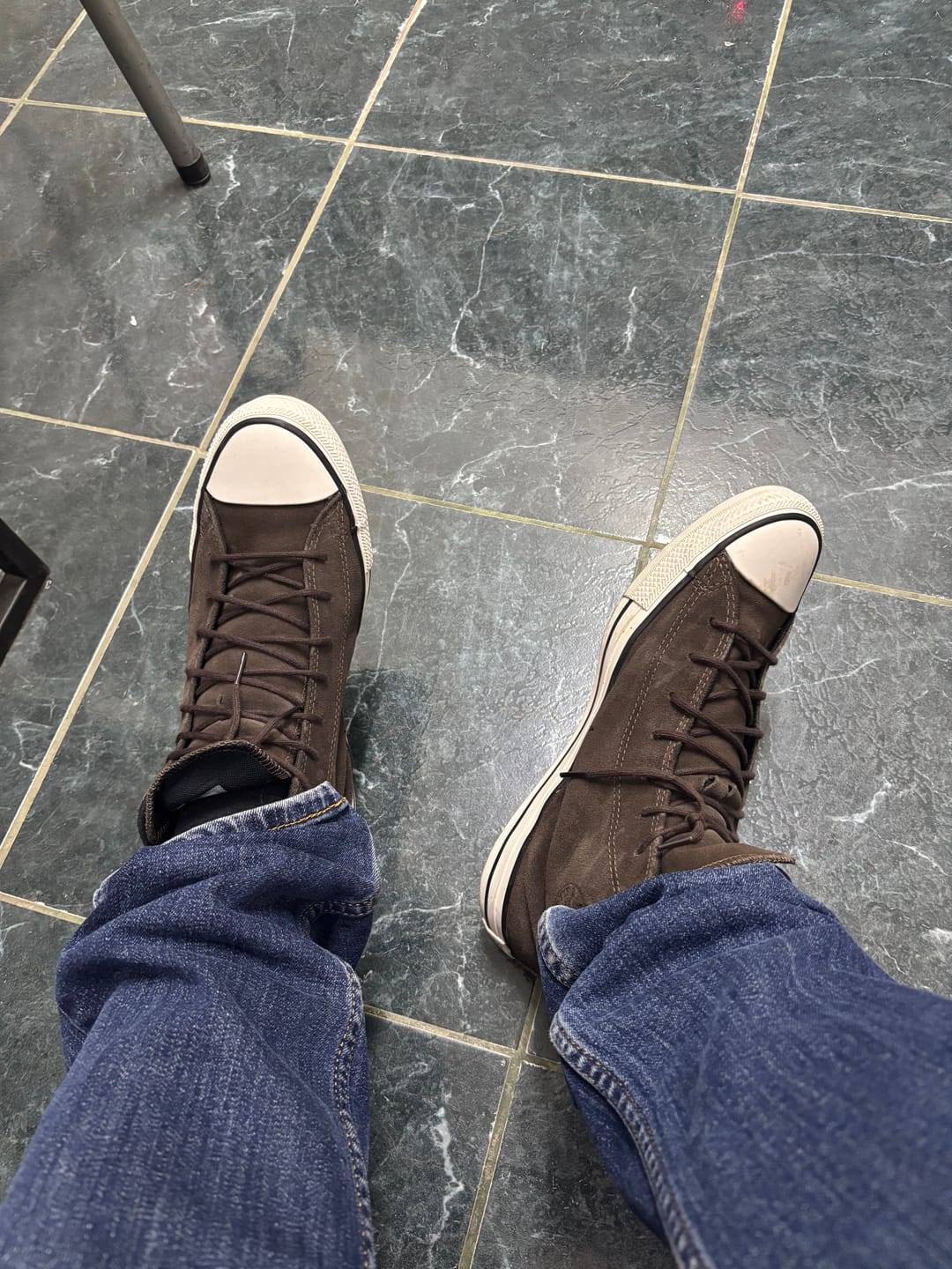 Customer photo review of Zapatillas Converse Chuck Taylor Hi SE Marrón