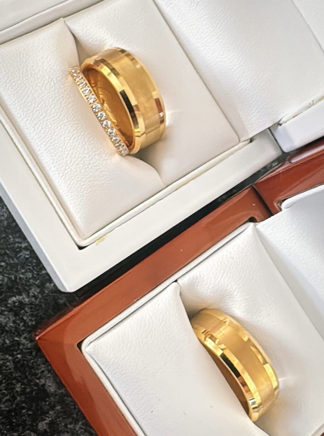 Customer photo review of The Gold Brushed Wonder Ring Set