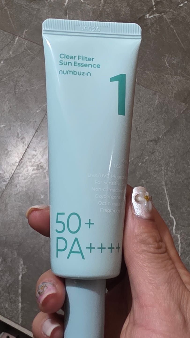Customer photo review of No.1 Clear Filter Sun Essence SPF50+ PA++++