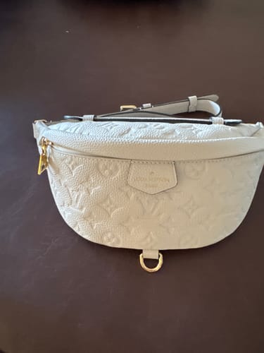 Customer photo review of LV BUMBAG WAIST BAG 37 IN CREAM GRAINED CALFSKIN