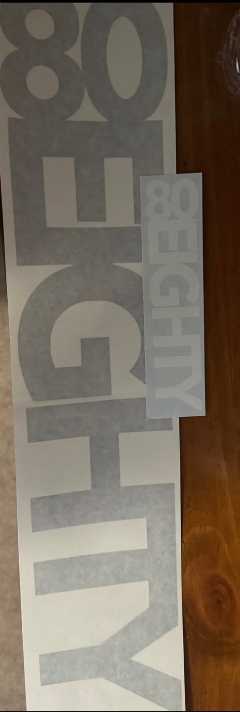 Customer photo review of 80Eighty® Decal