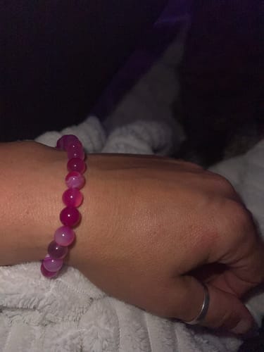 Customer photo review of »Emotionale Heilung« Armband aus echten Achat-Steinen
