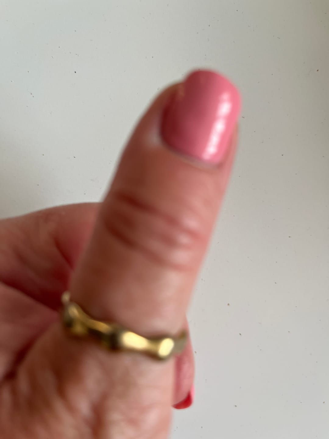 Customer photo review of Bezel Tennis Ring