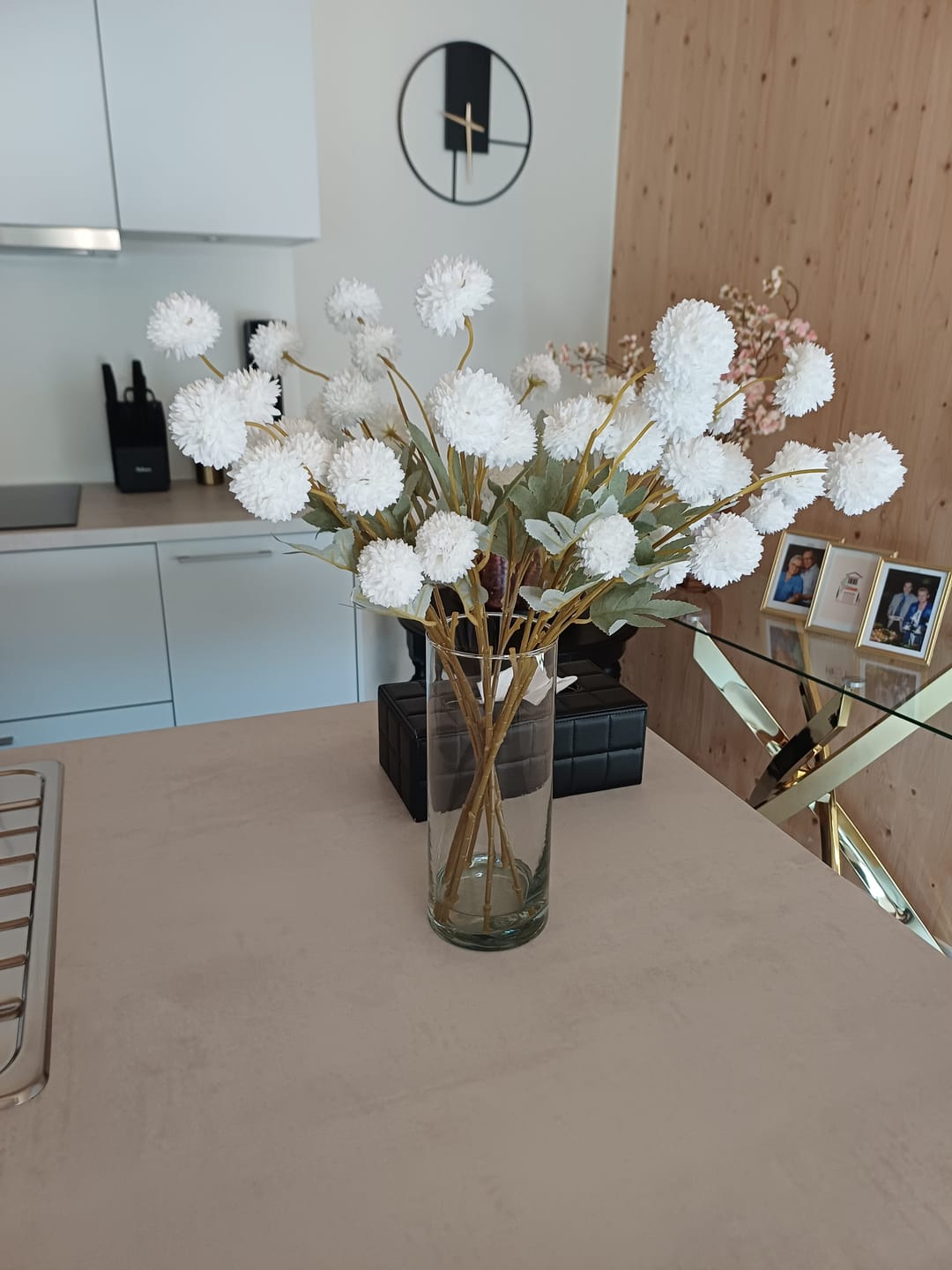 Customer photo review of Zijden Kiku Bloemen - Wit