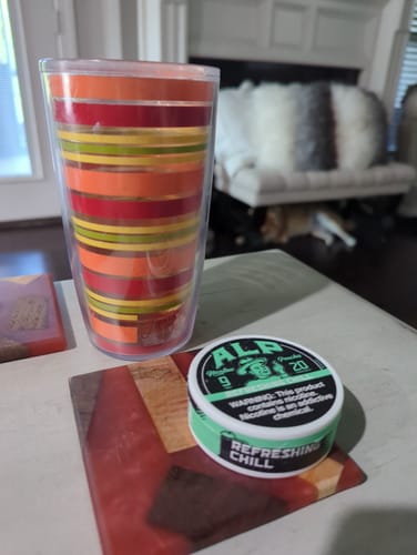 Customer photo review of Chilled Mint Nicotine Pouches