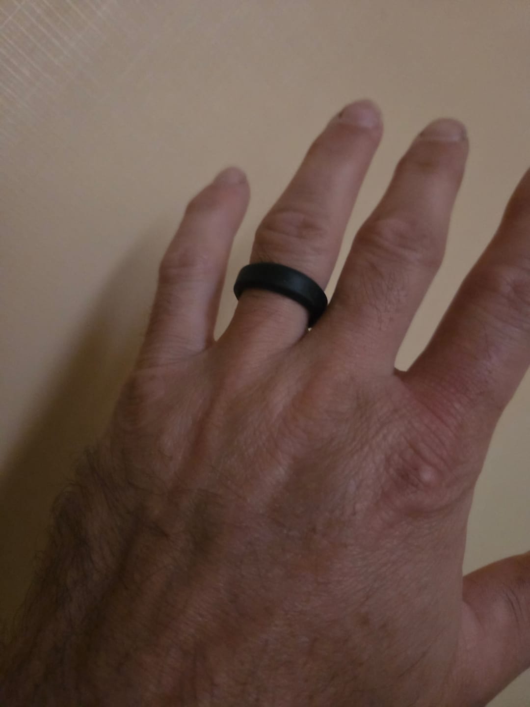 Customer photo review of The Obsidian - Silicone Ring