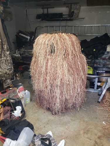 Customer photo review of Hunting Blind Raffia Grass (Individual)